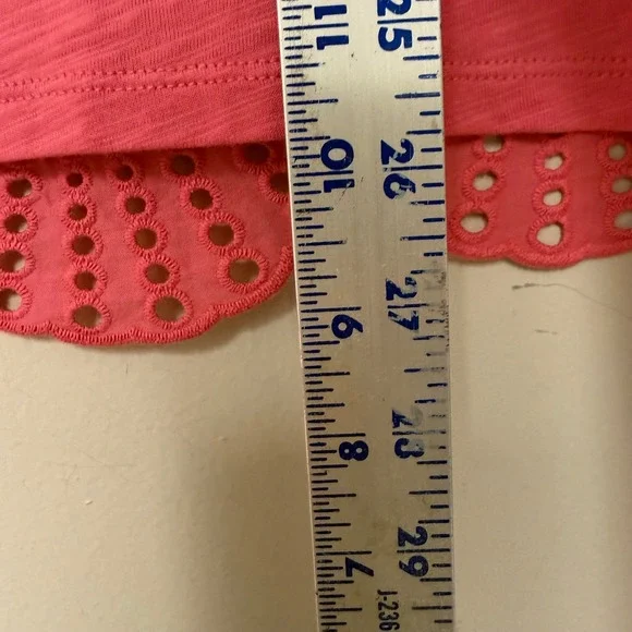 Boden Pink Cotton Eyelet Embroidered Short Sleeve Top J0386 US 8 - Picture 3 of 8